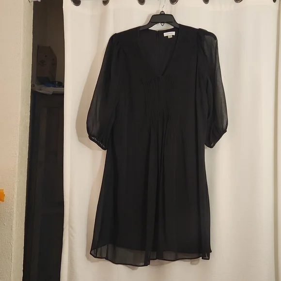 calvin klein pleated chiffon dress Calvin Klein Women's Dress Midi Chiffon Dress with Pleated Skirt Chambray  Multi 2 at Amazon Women's Clothing store